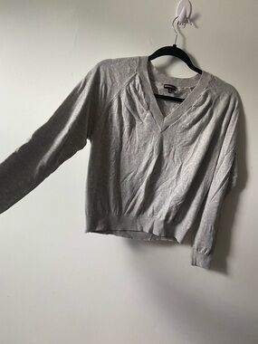 Minnie Rose Light Gray Crewneck Sweater